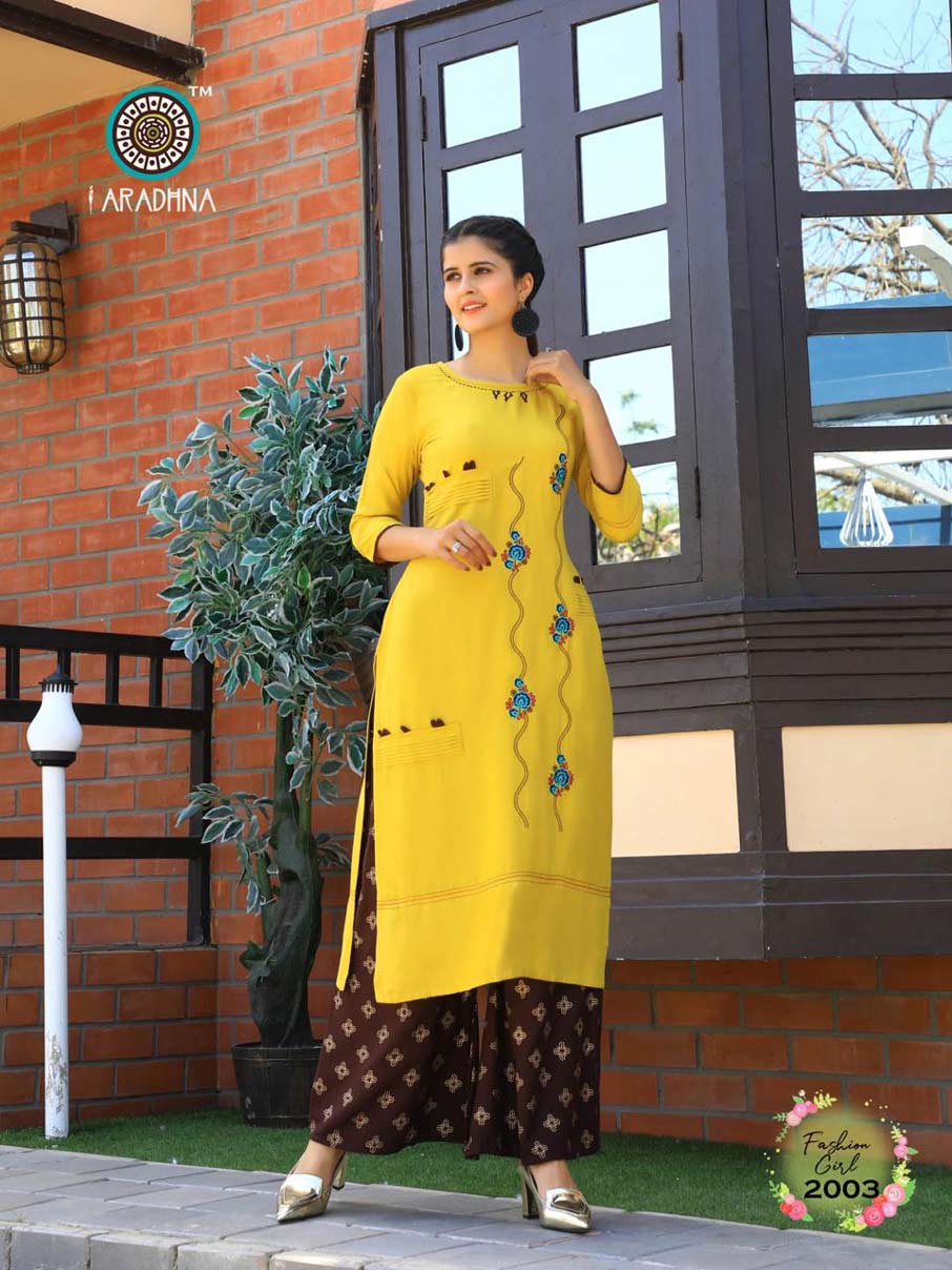 Fashion Girl Vol-2 Embroidery Print Kurti Set Fashion Girl Vol-2 Embroidery Print Kurti Set